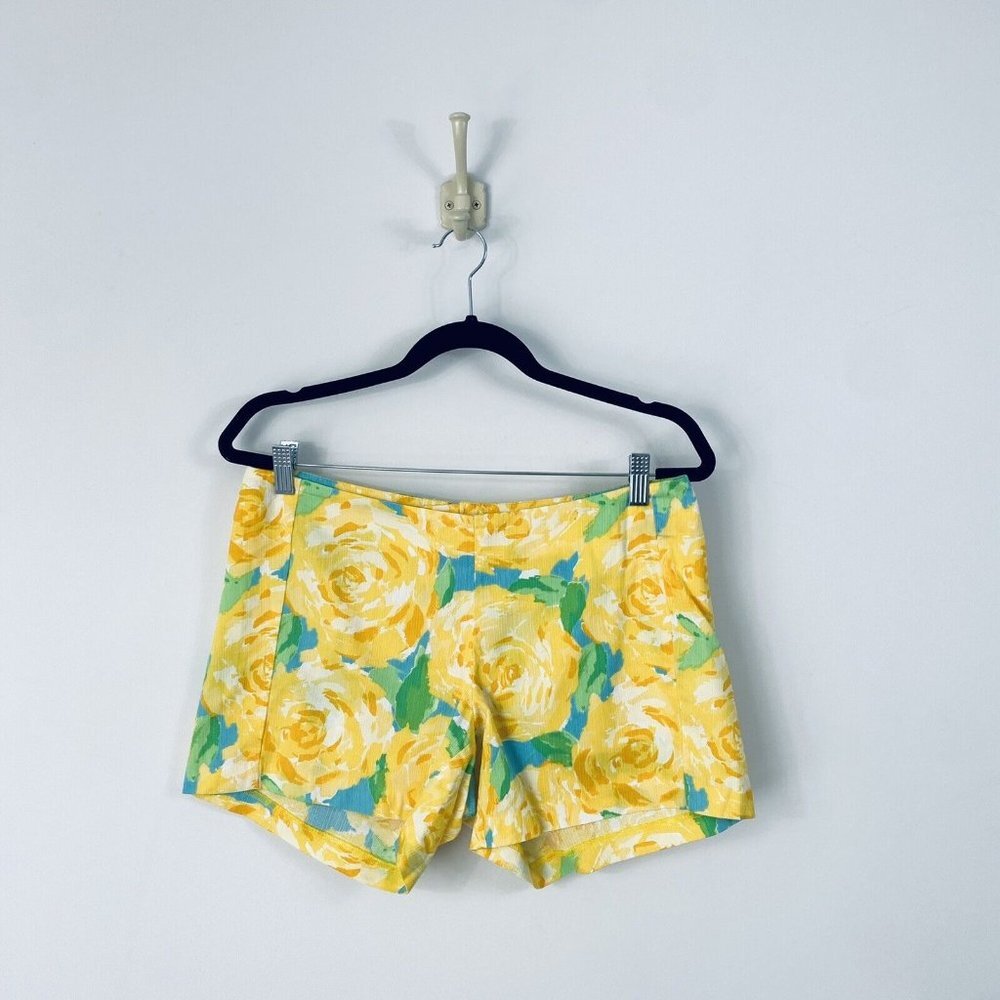 Lilly Pulitzer 5" Deenie Shorts Size 6 Sunglow Yellow First Impression Floral